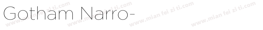Gotham Narro字体转换